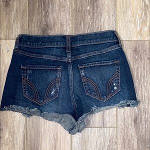 Hollister ripped jean shorts